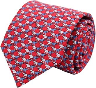 100% Silk Ties for Men Handmade Neckties with Animal Printed Patterns+Gift box