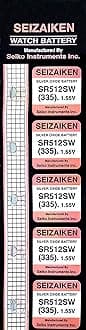 SR512SW (335) Silver Oxide Watch Battery (Pack of 5)
