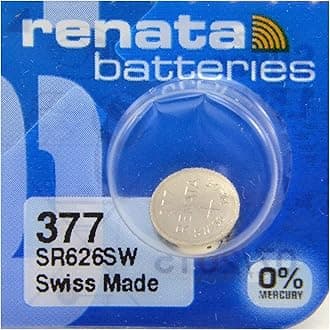 Renata 377 SR626SW Batteries - 1.55V Silver Oxide 377 Watch Battery (100 Count)