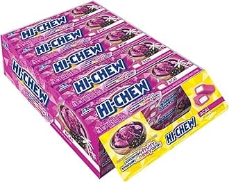 HI-CHEW Acai Sticks, 15-Pack, Unique Fun Soft & Chewy Taffy Easter Candy, 1.76oz Each - Made with Immensely Juicy Fruity Flavors