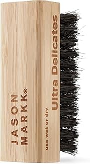 Jason Markk Ultra Delicate Shoe & Hat Cleaning Brush, Soft Bristles and Bamboo Wood, Sneaker Care, Extra Gentle, Ideal for Footwear, Safe for Wool, Cotton, Felt, Polyester, and More