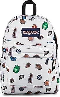 JanSport SuperBreak Plus Backpack with Padded 15-inch Laptop Sleeve and Integrated Bottle Pocket - Spacious and Durable Daypack for Work and Travel - Collected Collage