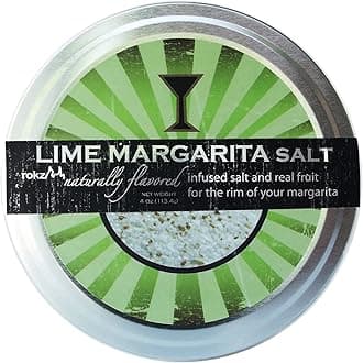 Lime Margarita Salt Rimmerz Natural Margarita Salt for Cocktails & Mocktails 4 oz Premium Lime Cocktail Rim Salt