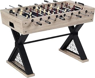 Barrington Billiards Brooks 48 Inch Foosball Table, Black/Brown