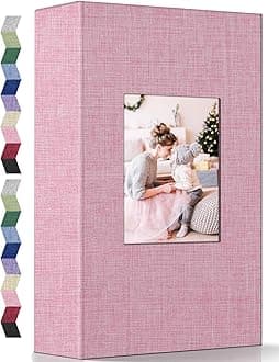 popotop Photo Album 4x6-300 Photos Linen Cover Photo Books with 300 Horizontal Pockets,Slip-in Picture Albums for Family Wedding Anniversary Baby Vacation Pictures