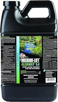 ALGA2.5 Algaway 5.4 Algae Control Treatment for Ponds and Water Gardens, Safe for Koi Fish, Goldfish, Plants, and Decorations, 2.5 Gallons
