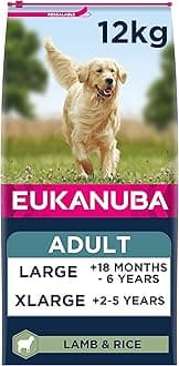 Eukanuba Complete Dry Dog Food for Adult Large and Giant Breeds with Lamb and Rice 12 kg