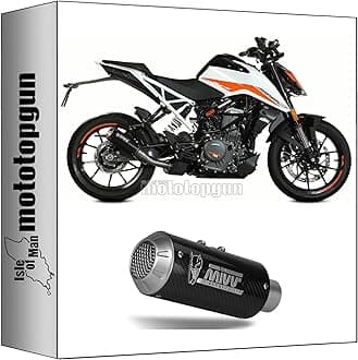mivv exhaust racing nocat mk3 steel black compatible with ktm 390 duke 2021 2022 mototopgun