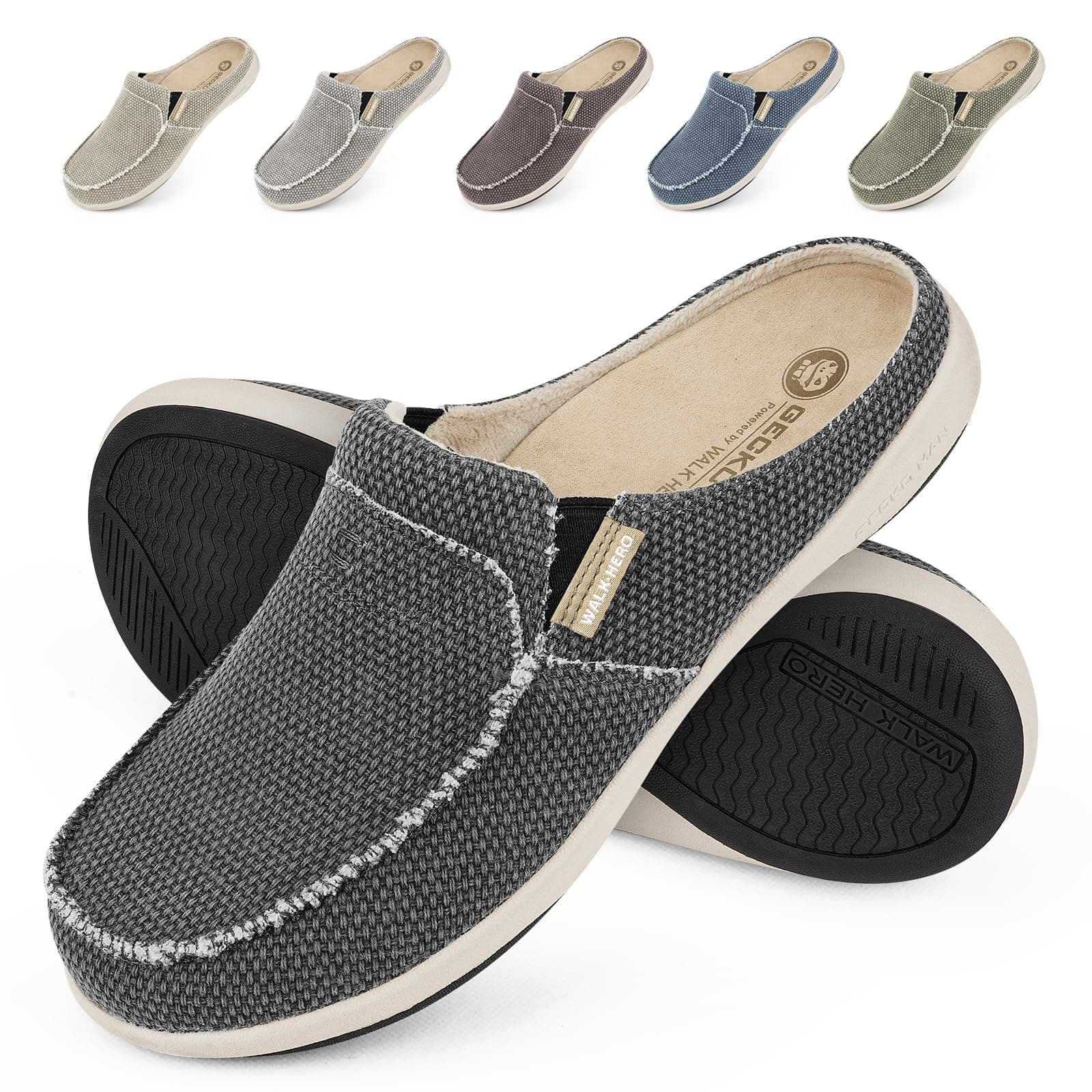 Mens Slippers with Arch Support