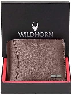 WILDHORN Classic Leather Wallet for Men (Walnut)