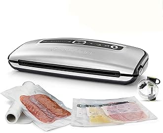 FoodSaver Food Vacuum Sealer System with Compact Design and Handheld Accessory, Includes Assorted Vacuum Bags, FFS015