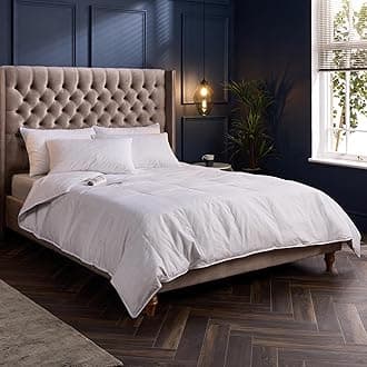 Snuggledown Hungarian Goose Down King Size Duvet - 4.5 Tog Premium Lightweight Cool Summer Quilt for Night Sweats - Soft Jacquard Cotton Cover, Hypoallergenic, Machine Washable, Size (225cm x 220cm)