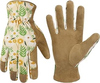 HANDLANDY Women Safety Work Gloves Utility Touch Screen Working Grip Glove for Yardwork Gardening Breathable Mechanic Gloves