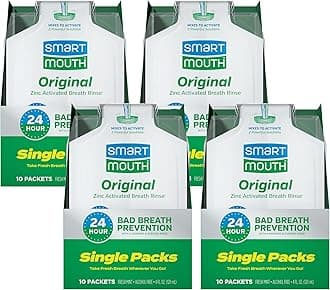 Mouthwash Packets Clean Mint 10 Each (Pack of 4)