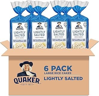 Large Rice Cakes, Lightly Salted, Pack of 6