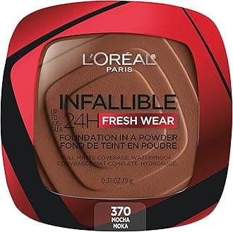 L’Oréal Paris L'Oreal Infallible 24 Hour Fresh Wear Waterproof Powder Foundation, 370 Mocha