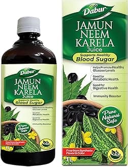 Dabur Jamun Neem Karela Juice - 1L | Helps Control Blood Sugar Level & Reduces Bad Cholesterol | Good for Metabolic & Digestive Health | Ayurvedic Health Juice For Diabetic Care