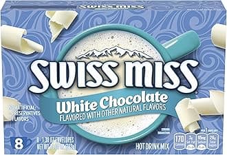 White Chocolate Flavored Hot Drink Mix, Hot Cocoa Bar Supplies, 1.38 oz., 8-Count Envelopes (12 Boxes)