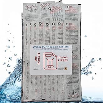 Oasis 167mg Emergency Water Purification Tablets 500 Tablets - Treats 10,000 Litres