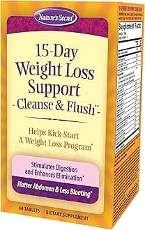 15-Day Weight Loss Support & Natural Energy Boost - Cleanse & Flush Stimulates Digestion, Enhances Toxin Elimination & Reduced Bloating with Healing Herbs & Probiotics - 60 Tablets