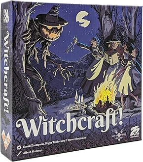 25th Century Games Witchcraft Fast-Paced Solo Card-Driven Strategy Game of Witches, Monsters, Hidden Magic, Jury Trials & Dark Village Missions | for 1 Players | Ages 14+ |