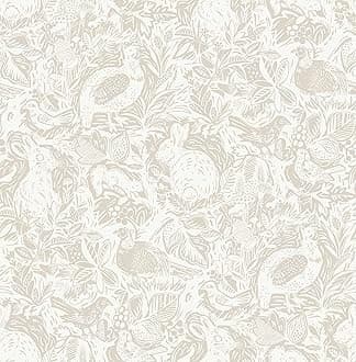 Cream Terrene Peel & Stick Wallpaper