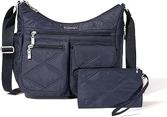 Baggallini womens Everywhere Bagg Crossbody Women 11x9 Lightweight Nylon Hobo Water-resistant Travel Bag W/Rfid