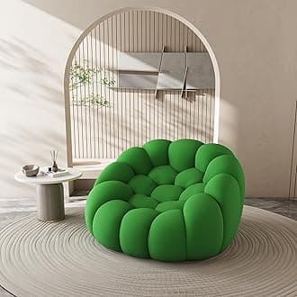 BAMOOLI Modern Floor Sofa, Upholstered Oversized Singe Sofas Lounge Chair, Fr...