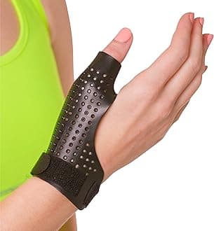 BraceAbilityHard Plastic Thumb Splint | Arthritis Treatment Brace to Immobilize & Stabilize CMC, Basal and MCP Joints for Trigger Thumb, Tendonitis Pain, Sprains (Small - Left Hand)