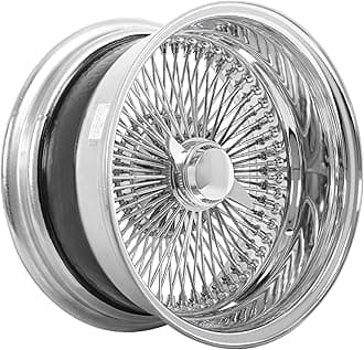 | 15x10” | Reverse 100-Spoke Straight Lace | Includes 4 Knock Offs, 4 Adapters and Tool | 15 Inch Rims | Chrome Finish