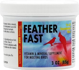 Morning Bird Feather Fast, Dietary Supplement for Moulting Birds, Mix with Bird Food, 3 oz