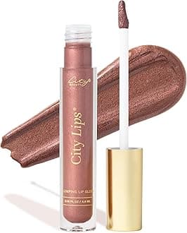 City BeautyCity Lips Plumping Lip Gloss Plum Springs - High-Shine Gloss for Fuller, Younger-Looking Lips | Hydrating & Smoothing Lip Treatment Hyaluronic Acid