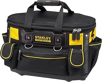 STANLEY FATMAX Round Top Rigid Tool Bag, Multifunctional Tool Storage Organiser, FMST1-70749