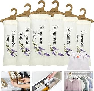 Lavender Sachet and Cedar Bags for Clothes Storage, Cedar Chips for Closets and Drawers, Lavender Sachet Bags Protect Clothing Drawer Freshener, Moth Trap Protection