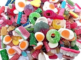 CR Snacking Pick & Mix Sweets 1kg - 20 Varieties Fizzy, sour and Jelly Sweets, premium quality pick and mix sweets, Large Retro Candy Assortment Bag - for Children, Adults, Christmas