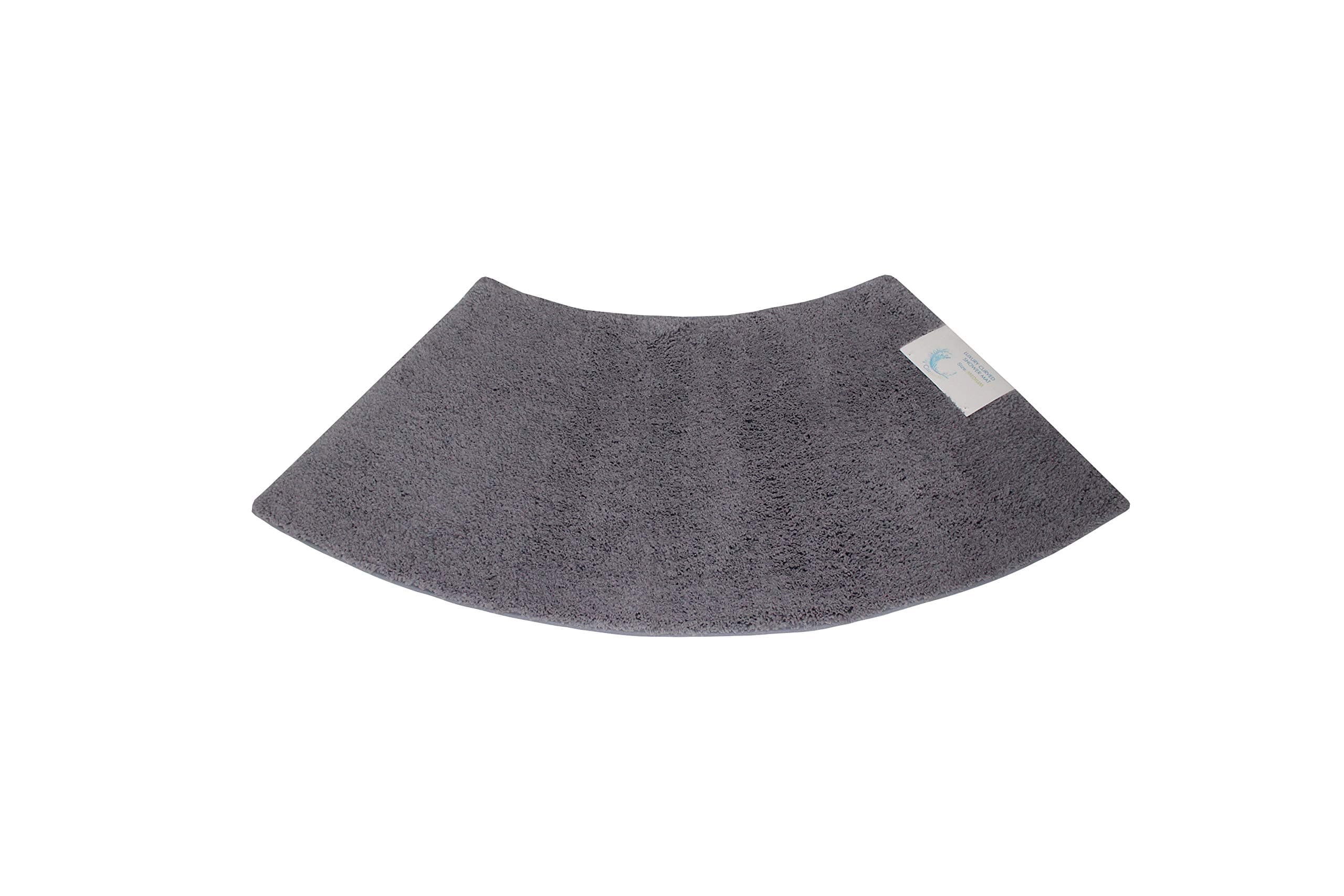 Cazsplash Luxury Quadrant Medium Curved Shower Mat (Grey)