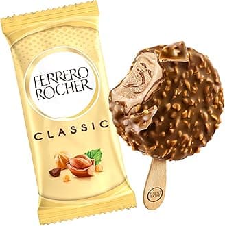 Ferrero Rocher Classic Ice Cream, Crunchy Chocolate & Hazelnut Coating, 1 Ice Cream, 70ml