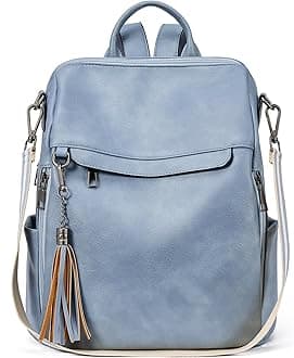 Telena Backpack Purse for Women, PU Leather Anti Theft Travel Purse Shoulder Bags with Tassel