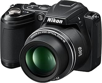 Nikon Coolpix L310 14.1MP Digital Camera with 21x Optical Zoom - BLACK