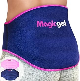 Magic Gel Ice Pack for Back Pain Relief | 2 Pack Lower Back Gel Wrap for Hot or Cold Therapy | Relief for Lower Lumbar, Sciatic Nerve, Herniated or Degenerative Disc, Coccyx, Tailbone Pain