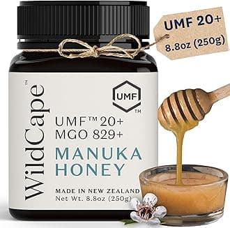 WildCape UMF Certified 20+ East Cape New Zealand Manuka Honey, 250g