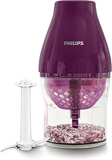 Philips MultiChopper with Chop Drop Technology, Purple, HR2505/72 - 1.1l