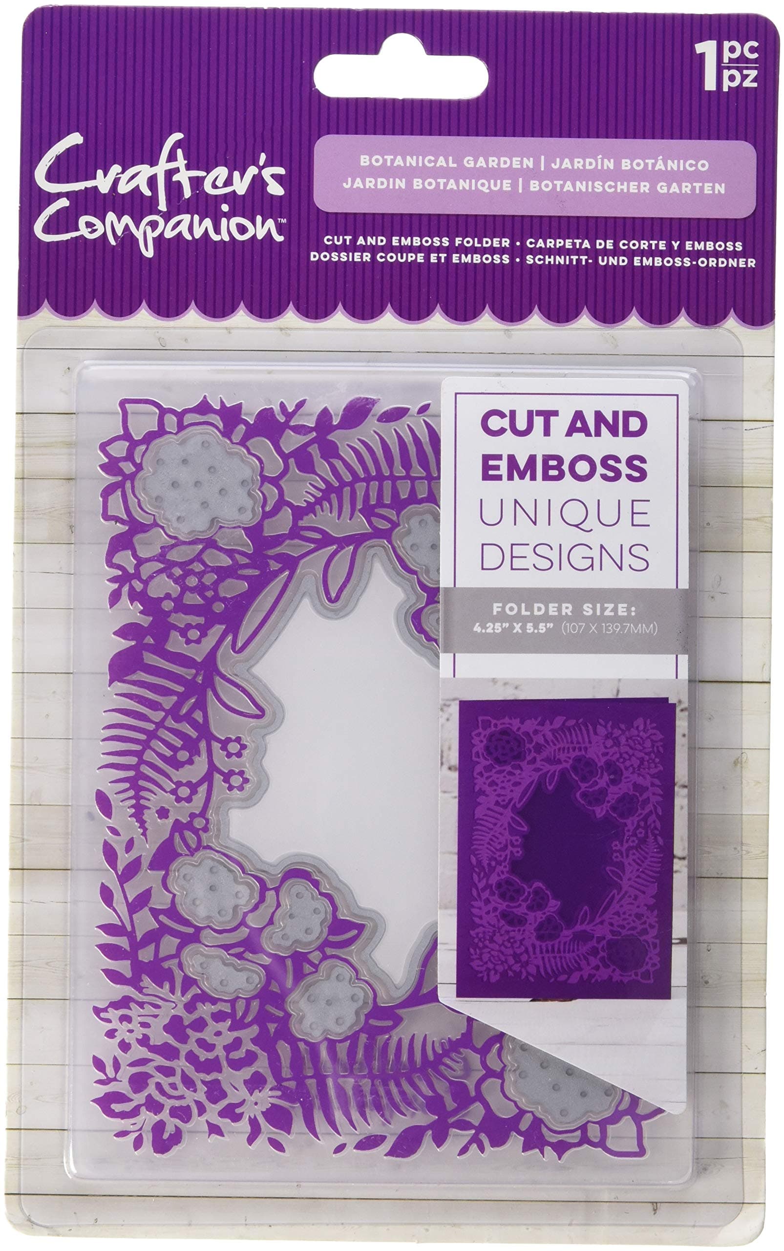 Die'sire Embossing Folder, Clear/Silver