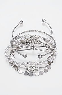 Latest Stylish Multilayer Gold Plated Bangle Bracelet for Women and Girls