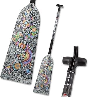 Hornet Watersports Dragon Boat Paddle -Dragon Artist - Adjustable Carbon Fiber Dragon Boat Paddle - IDBF Approved - Dragon Boat Accessories - Dragonboat Paddles