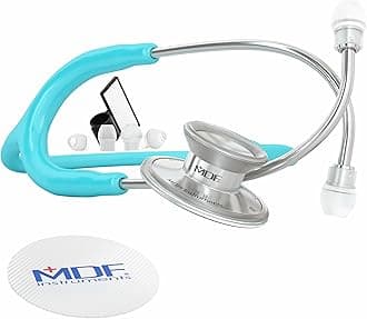 MDF747XP-03 Acoustica Deluxe Lightweight Dual Head Stethoscope (Pastel Blue)