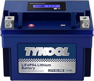 YTX9-BS-PRO,3X Cranking Amps,5X Life, Lithium LiFePO4 Motorcycle Battery,300 CCA,Powersports Battery,Fits for ATV,UTV,Scooter,Riding Lawn Mower,Honda eu3000is,400ex,Predator Generator