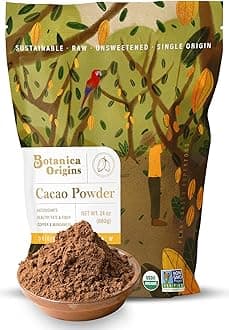Botanica Origins Cocoa Powder, 24 oz | Low Cadmium | Organic | Raw | Unsweetened | Vegan, Keto and Paleo Friendly