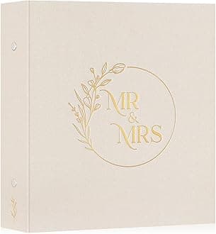 Lanpn Wedding Photo Album 4x6 1000 Pockets, Extra Big Large Capacity Linen Hardcover Newlywed Marriage Album Slip in Holds 1000 horizontal Vertical Photos (Beige)