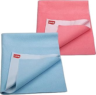 Luv LapInstadry Sheet Large (Sky Blue & Salmon Rose) Pack of 2